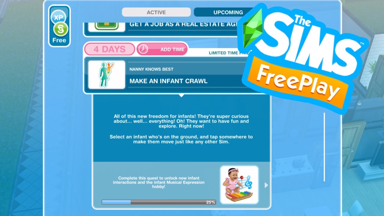 MAKE AN INFANT CRAWL l The SIMS FreePlay
