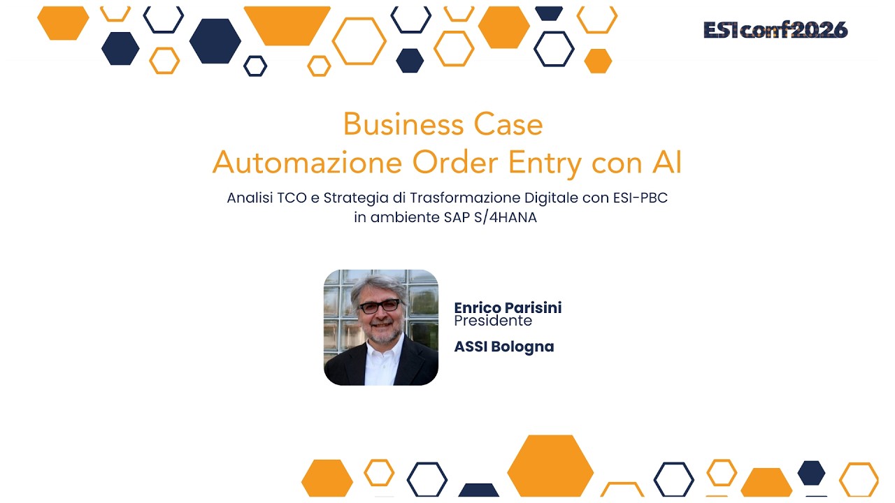 ESICONF2026 | Business Case: automazione Order Entry con AI