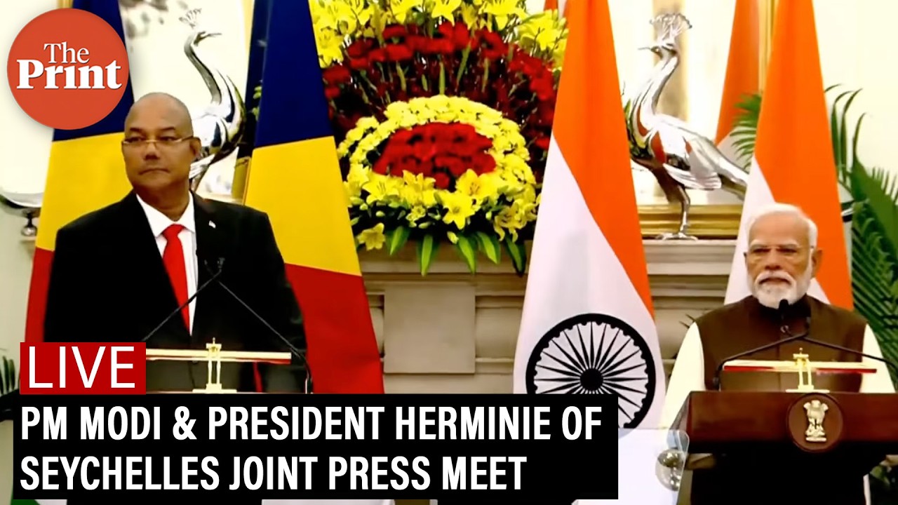 LIVE: PM Modi & President Herminie of Seychelles joint press meet