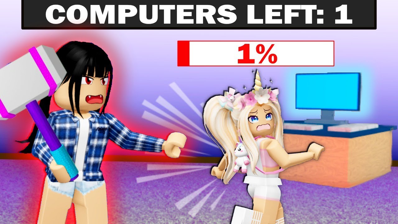 1% HEALTH And 1 Computer Left In Flee The Facility! (Roblox)