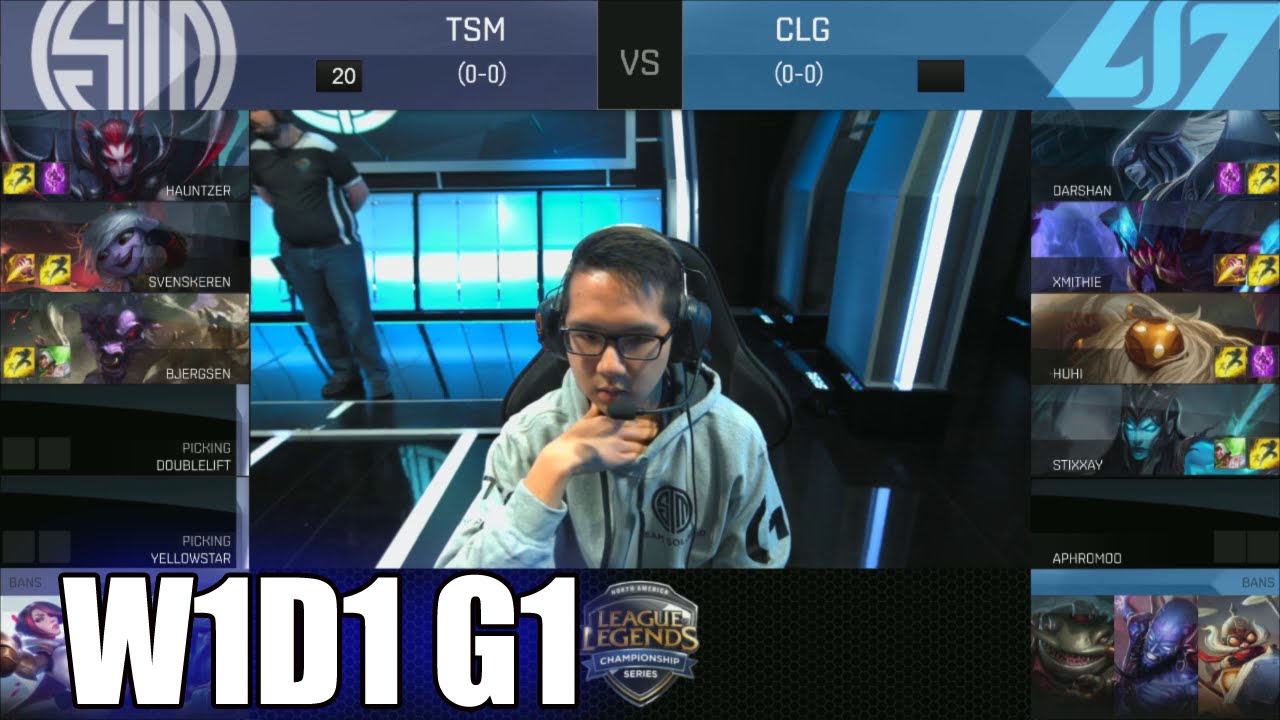 TSM vs CLG | Week 1 Day 1 S6 NA LCS Spring 2016 | Team SoloMid TSM vs CLG G1 W1D1