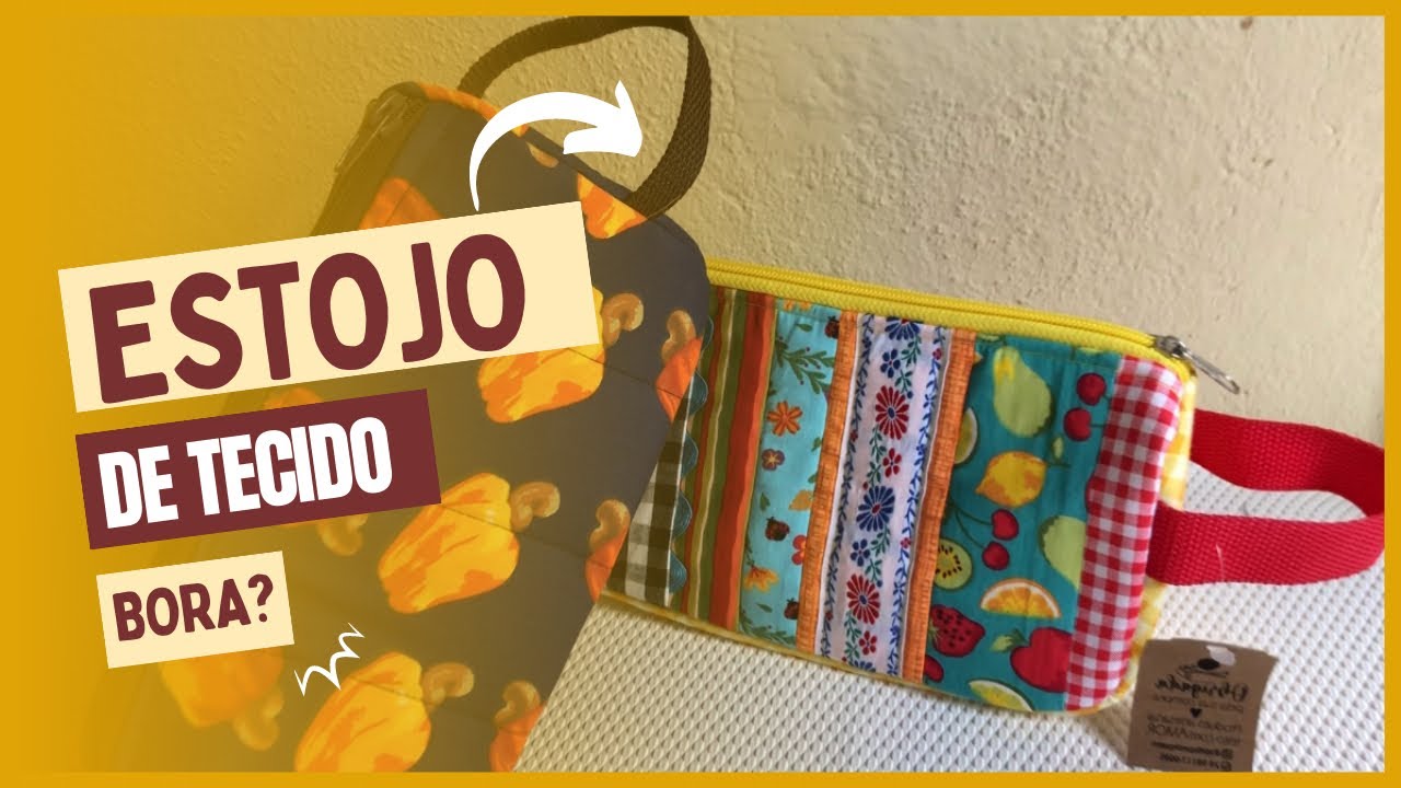 FAÇA E VENDA: ESTOJO DE TECIDO