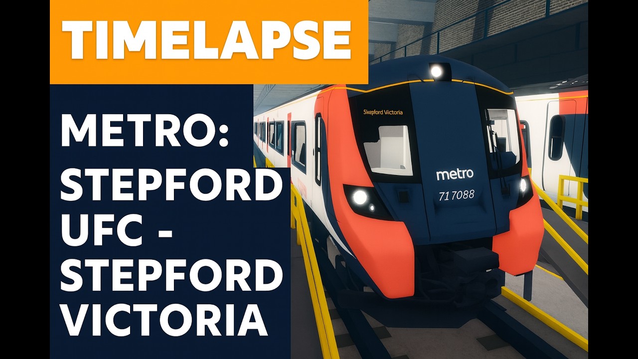 Roblox | SCR | Stepford UFC  - Stepford Victoria | Timelapse #stepfordcountyrailway #train