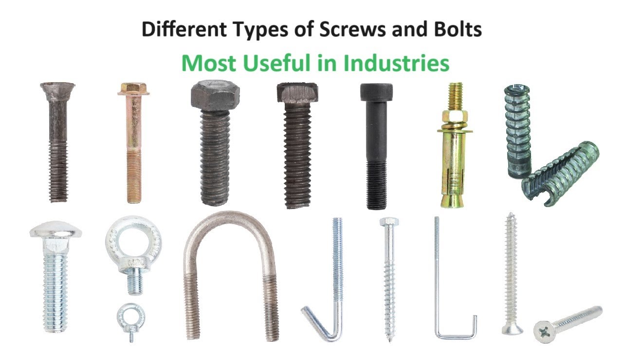 Different types of screws and bolts #mechanicalengineeringskills #screw #bolt #viralvideo