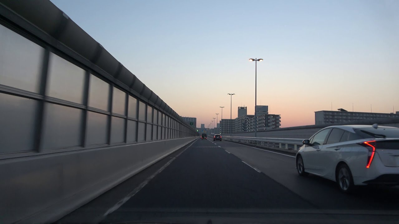 首都高速7号小松川線 両国JCT～京葉道路 船橋IC付近 2021.02.22