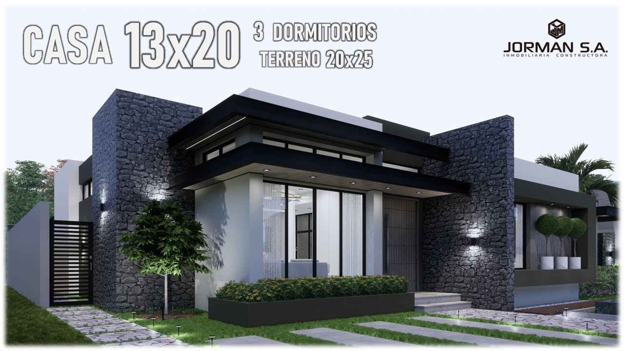 House Design | Modern House Design | 13x20m 1 Storey | 3 Bedrooms