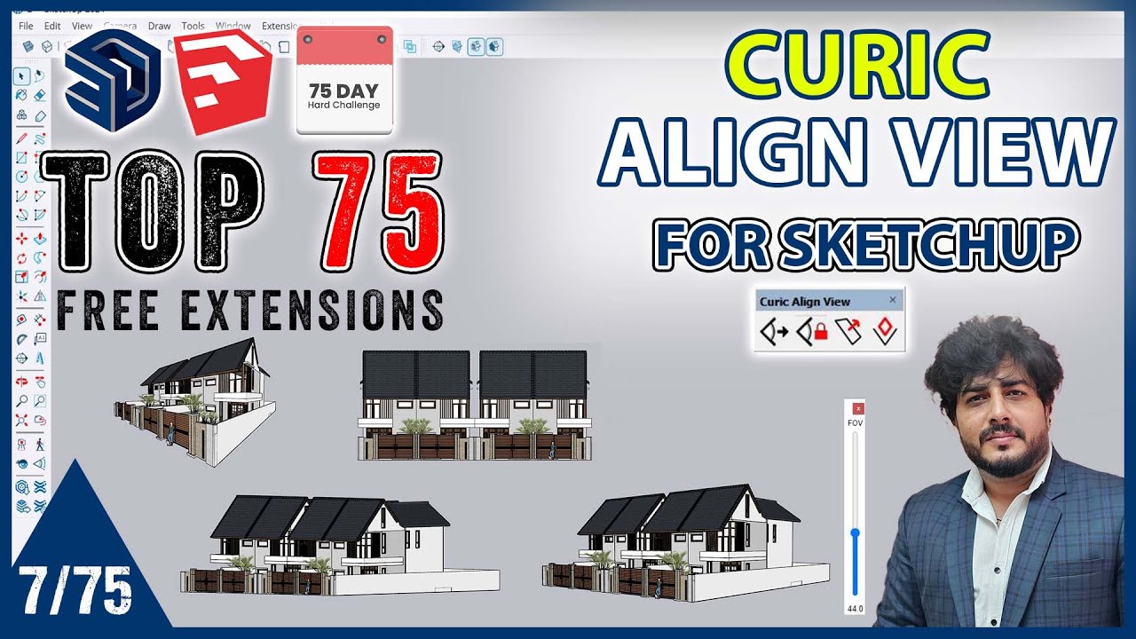 7. Curic Align View Extension for SketchUp || Top 75 Extension Series || 7/75