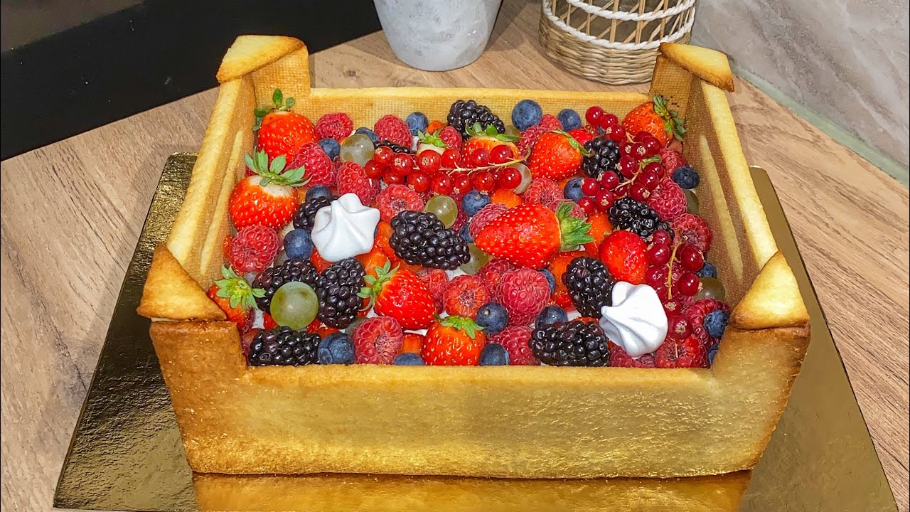 Le gâteau façon Cagette de fruits