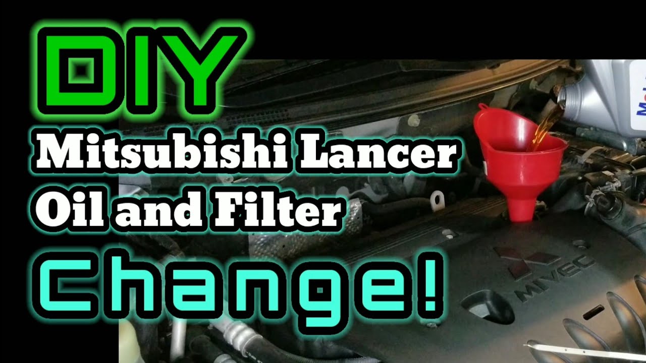 Замена масла и фильтра MITSUBISHI LANCER своими руками
