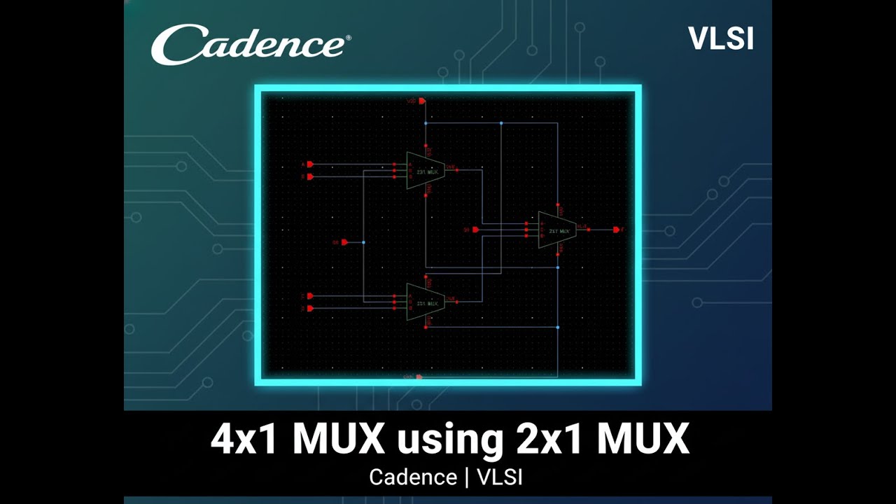 4x1 mux using 2x1 mux| Cadence| VLSI