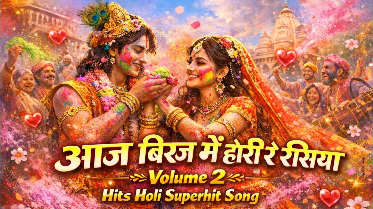 आज बिरज में होरी रे रसिया | 💞Radha Krishna Holi Song 2026 | Hits Holi Superhit Song | MindFreshMusic