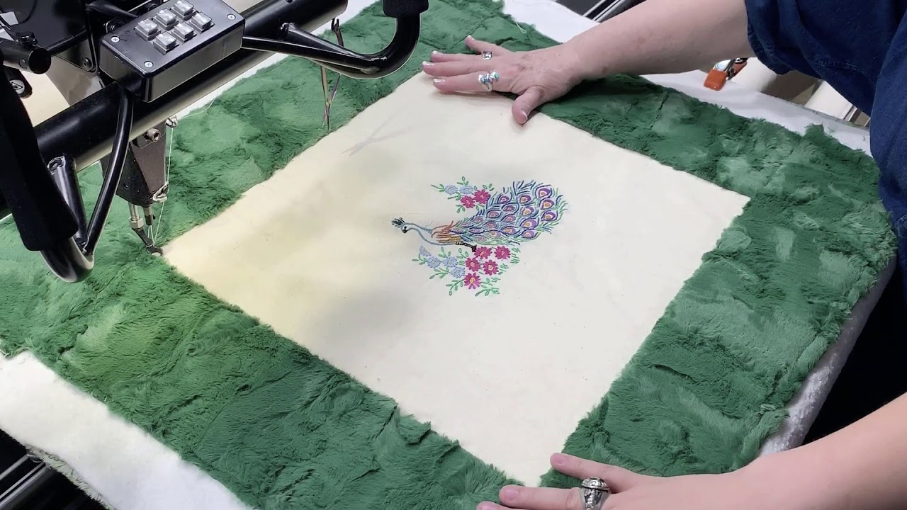 Add Minky Borders and Freehand Quilting with your Quilting Machine.