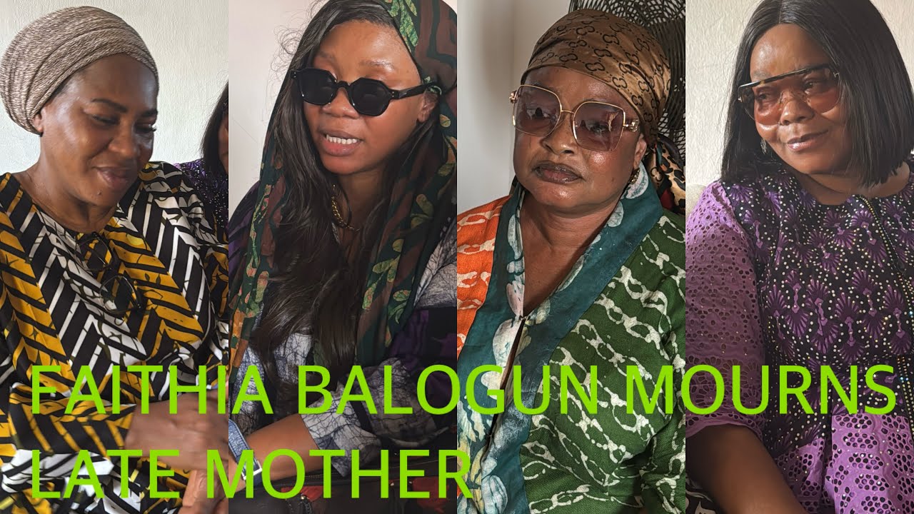 FAITHIA BALOGUN MOURNS LATE MUM: WUMI TORIOLA, BIMBO OSHIN, JAIYE KUTI, FOLUKE DARAMOLA 