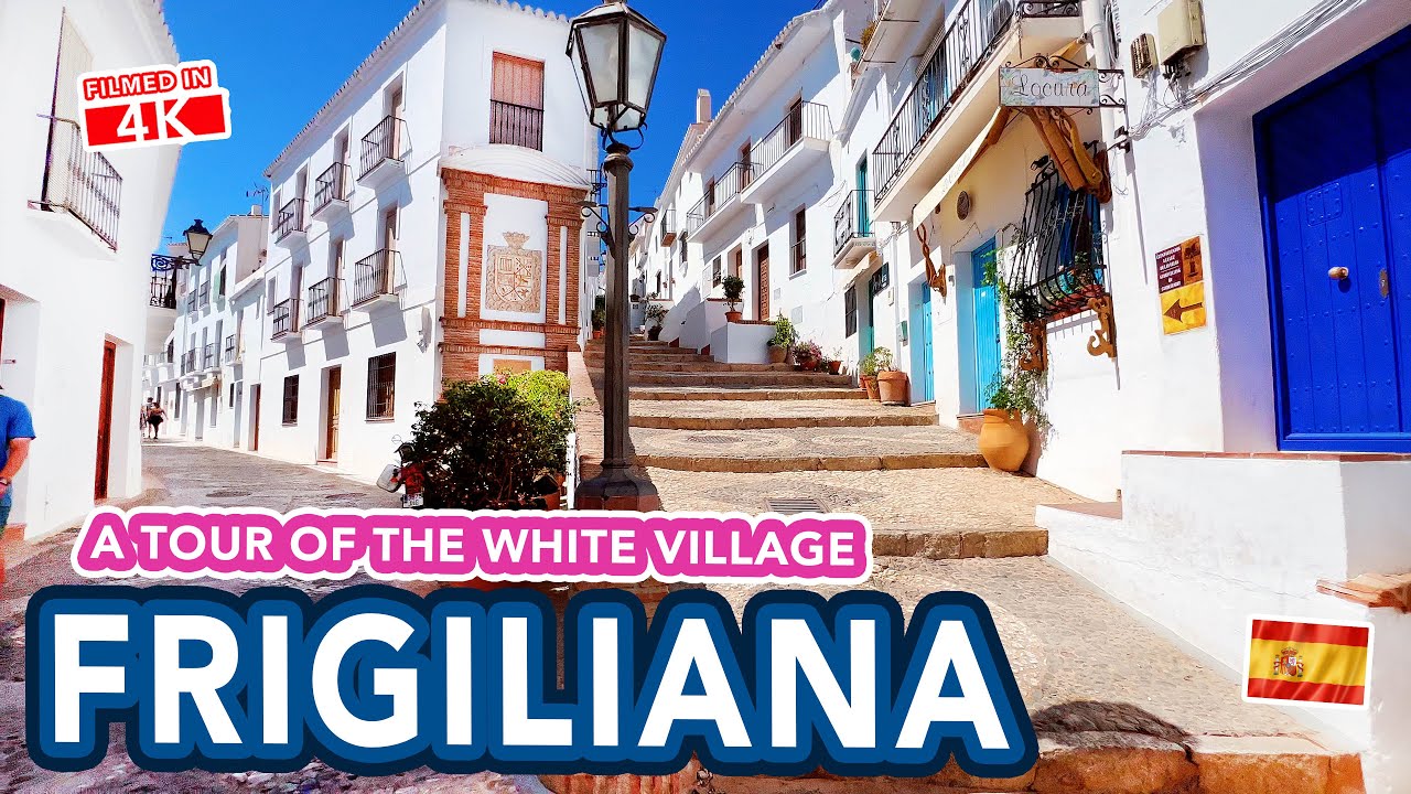 FRIGILIANA Spain | The most beautiful white village | 4K Walking Tour