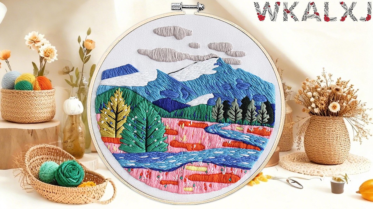 Embroidery Kits Landscape D