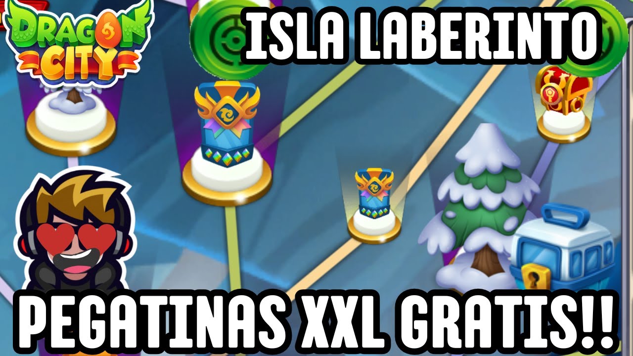LLEVATE LAS PEGATINAS XLL GRATIS😆😆 CON ESTA GU&Iacute;A DE LA ISLA LABERINTO ESCAPADA NEVADA👍👍#dragoncity