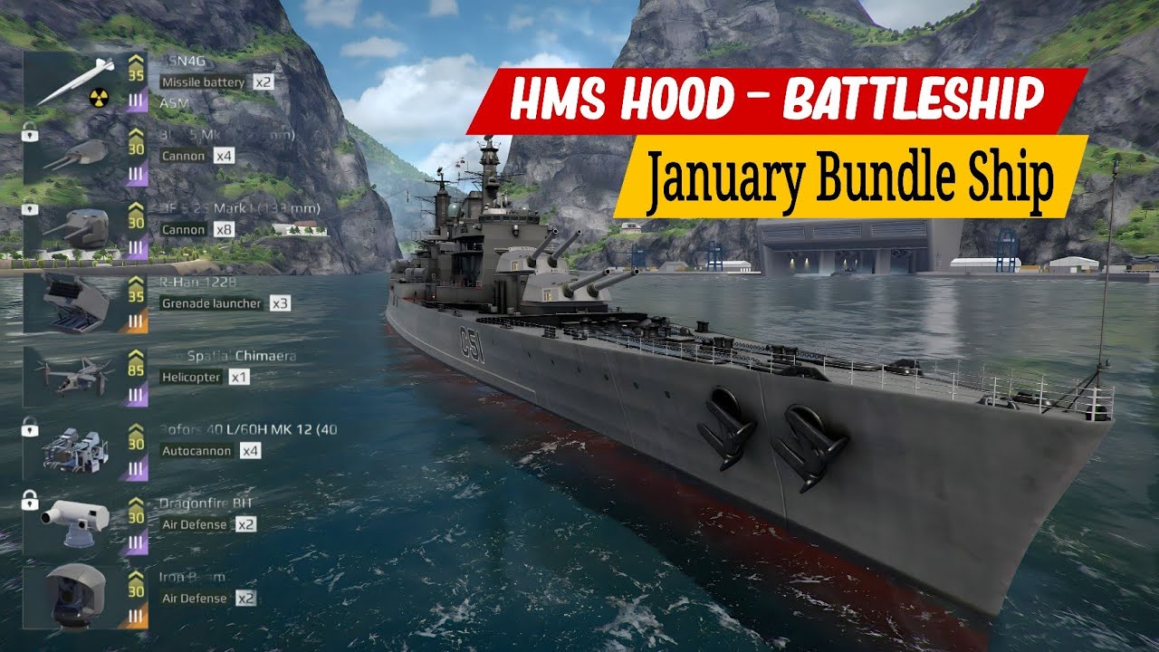 HMS Hood Bundle Battleship – Best New Ship or Too Broken? | Modern Warships