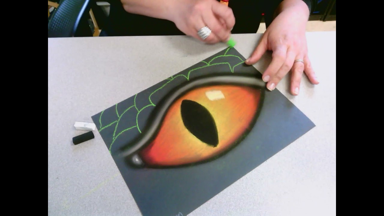 Dragon eyes in pastel
