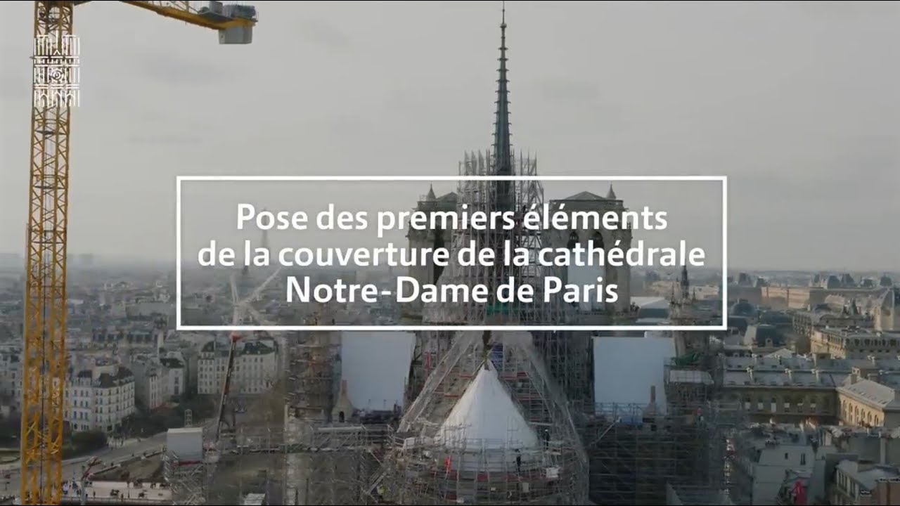 Restauration de la couverture de Notre-Dame de Paris - Partie 1, février 2024