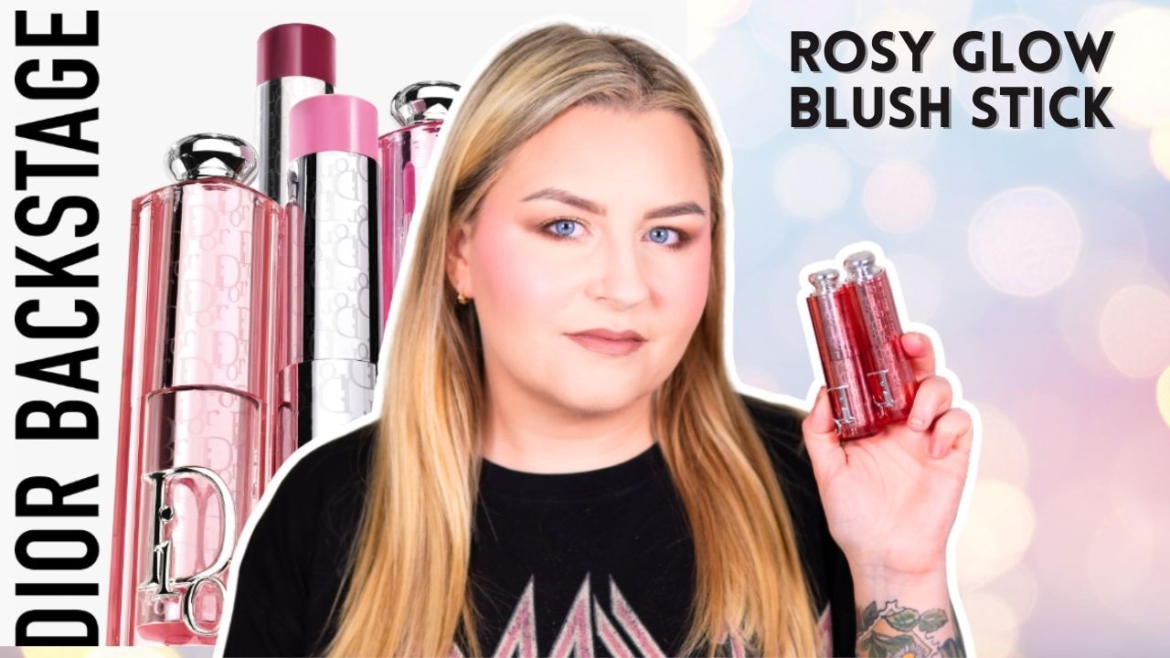 Dior Rosy Glow Blush Stick 💗Test - Rosewood, Cherry