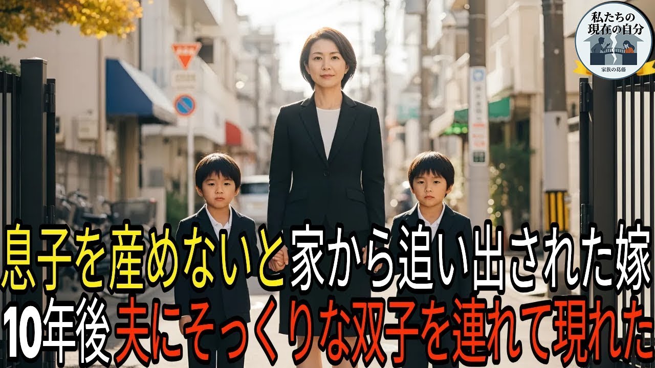 息子を産めないと家から追い出された嫁 10年後 夫にそっくりな双子を連れて現れた