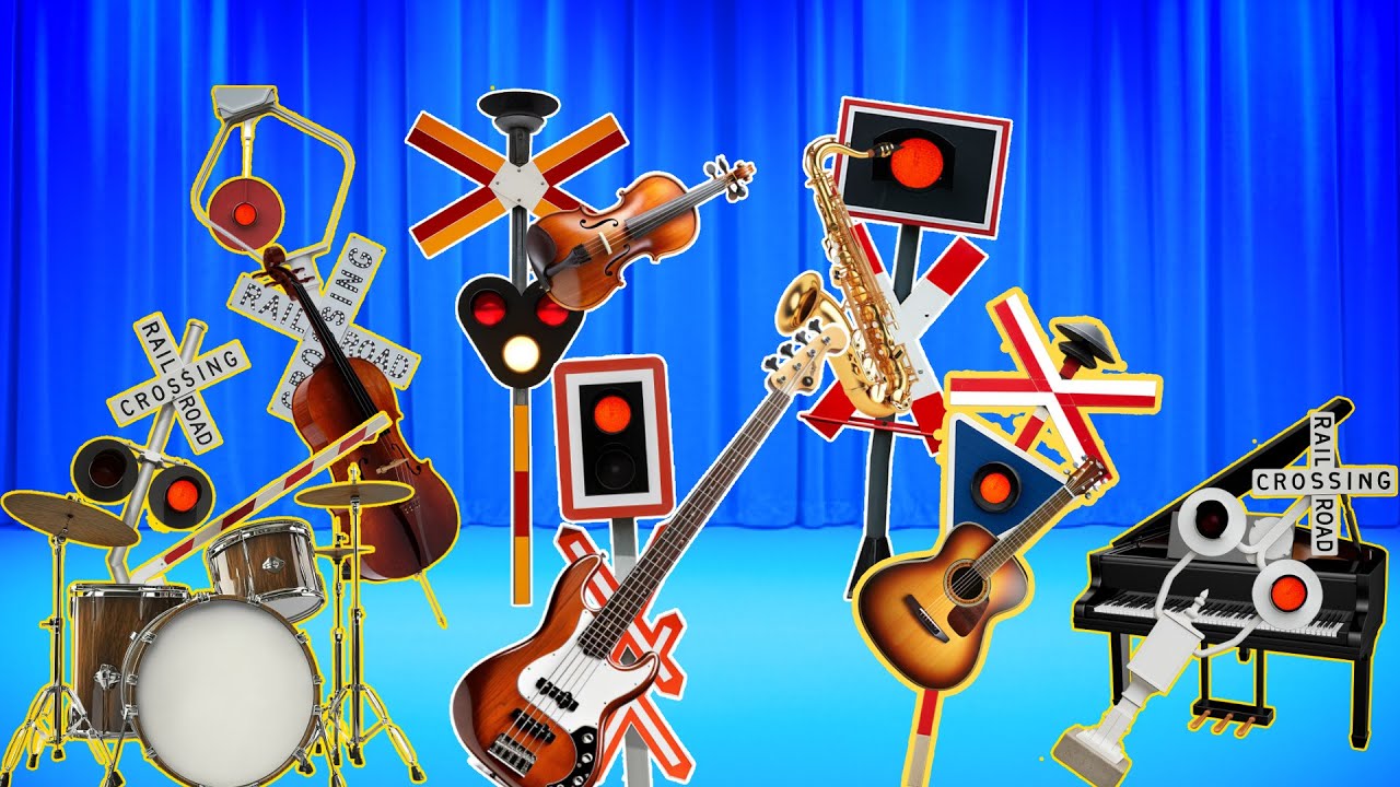 【踏切アニメ】バンドを始めたいふみきりカンカン😂😂😂 Railroad crossings wanting to start a band