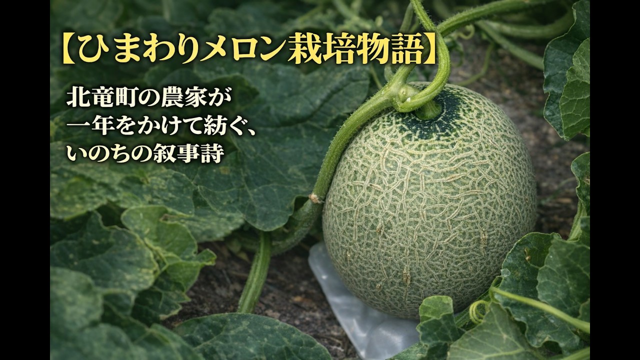 【ひまわりメロン栽培物語】北竜町の農家が一年をかけて紡ぐ、いのちの叙事詩
