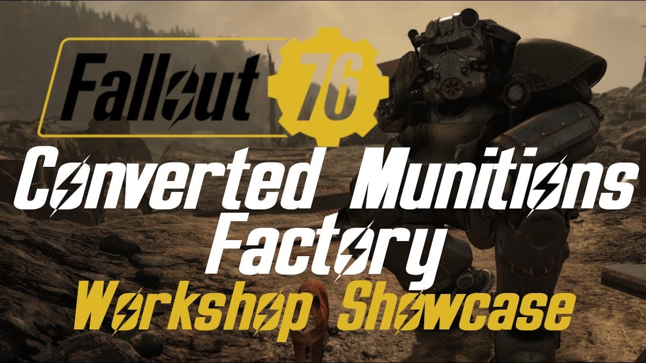 Переоборудованный завод боеприпасов &mdash; витрина мастерской Fallout 76 *возможно, устарела*