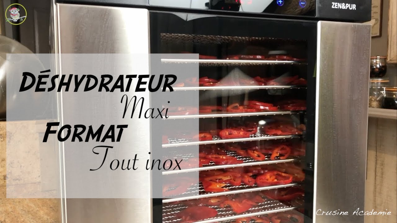 Déshydrateur Zen et pur tout inox - Idéal pour la cuisine crue