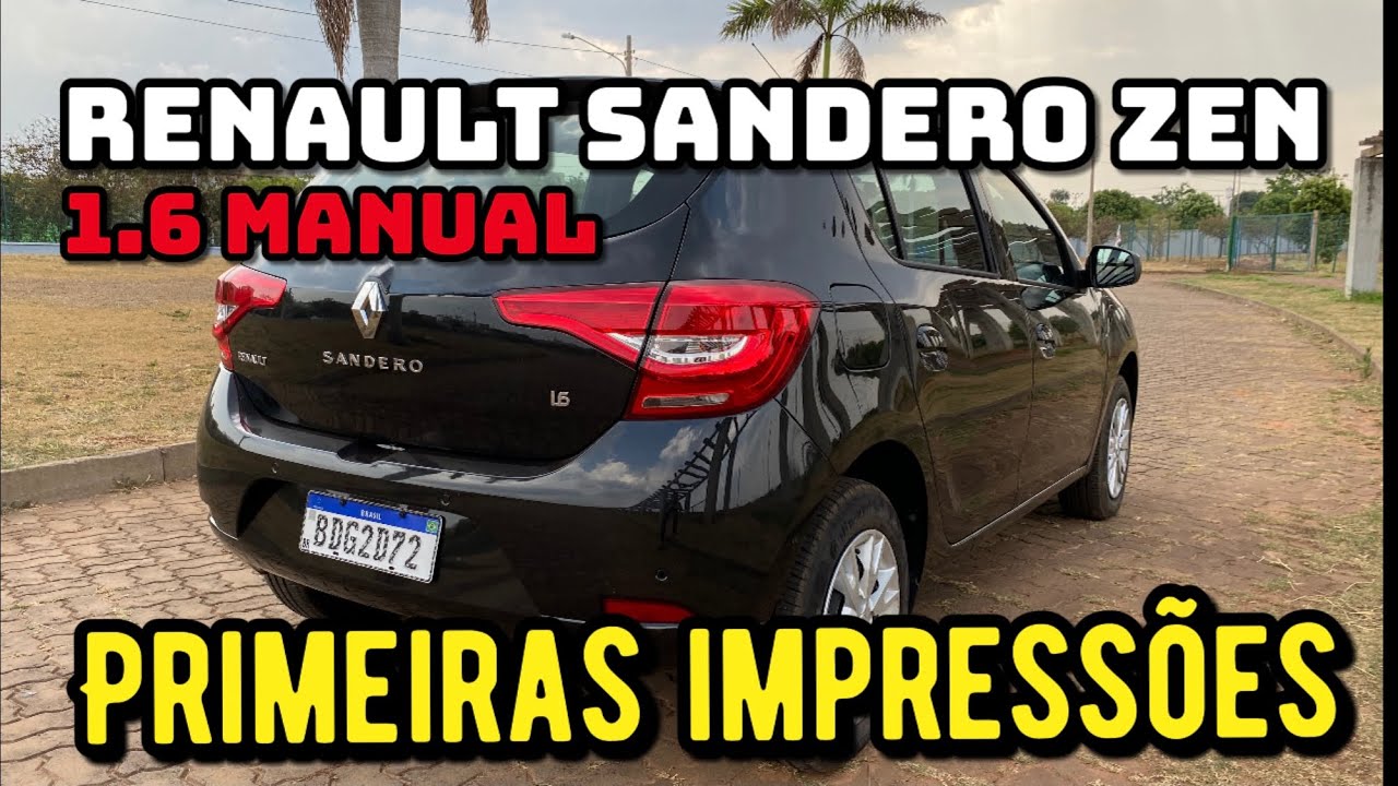Renault Sandero ZEN 1.6 manual - Primeiras Impressões