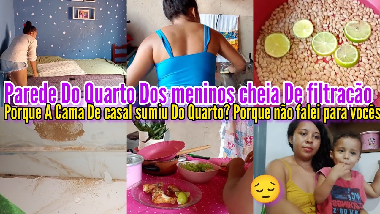 PAREDE DO QUARTO DOS MENINOS TA FICANDO CHEIA DE FILTRAÇÃO😔|PORQUE A CAMA DE CASAL SUMIU DO QUARTO?💔