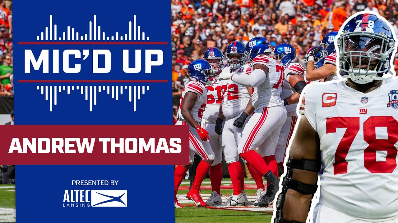🗣️ Andrew Thomas Mic'd Up: 'All day, let's get it!' | New York Giants