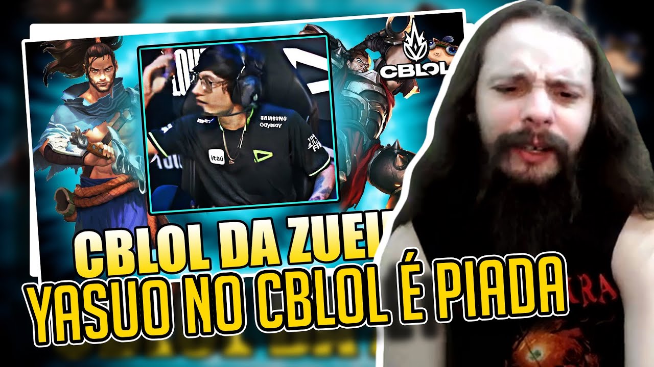 YASUO no CBLOL e TRETA na LOUD - CBLOL DA ZUEIRA | @Bronziocre | [REACT]