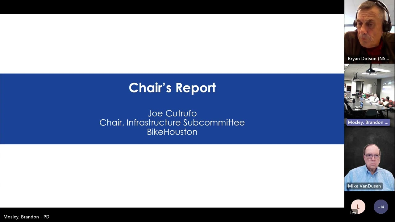 BAC Infrastructure Subcommittee August 23, 2023