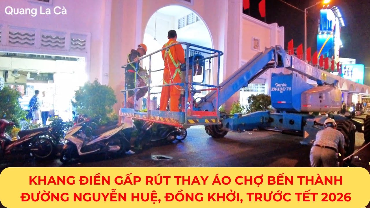 KHANG ĐIỀN tiếp tục công tác chỉnh trang CHỢ BẾN THÀNH đón TẾT BÍNH NGỌ| CẬP NHẬT MỚI NHẤT 21/1/2026