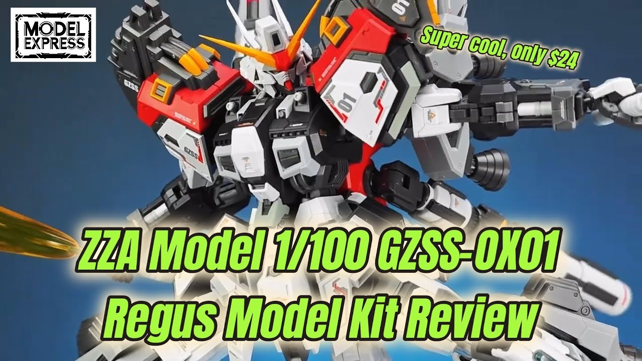 Super cool, only $24！ZZA Model 1/100 GZSS-OX01 Regus Model Kit Review #gundam #gunpla #regus