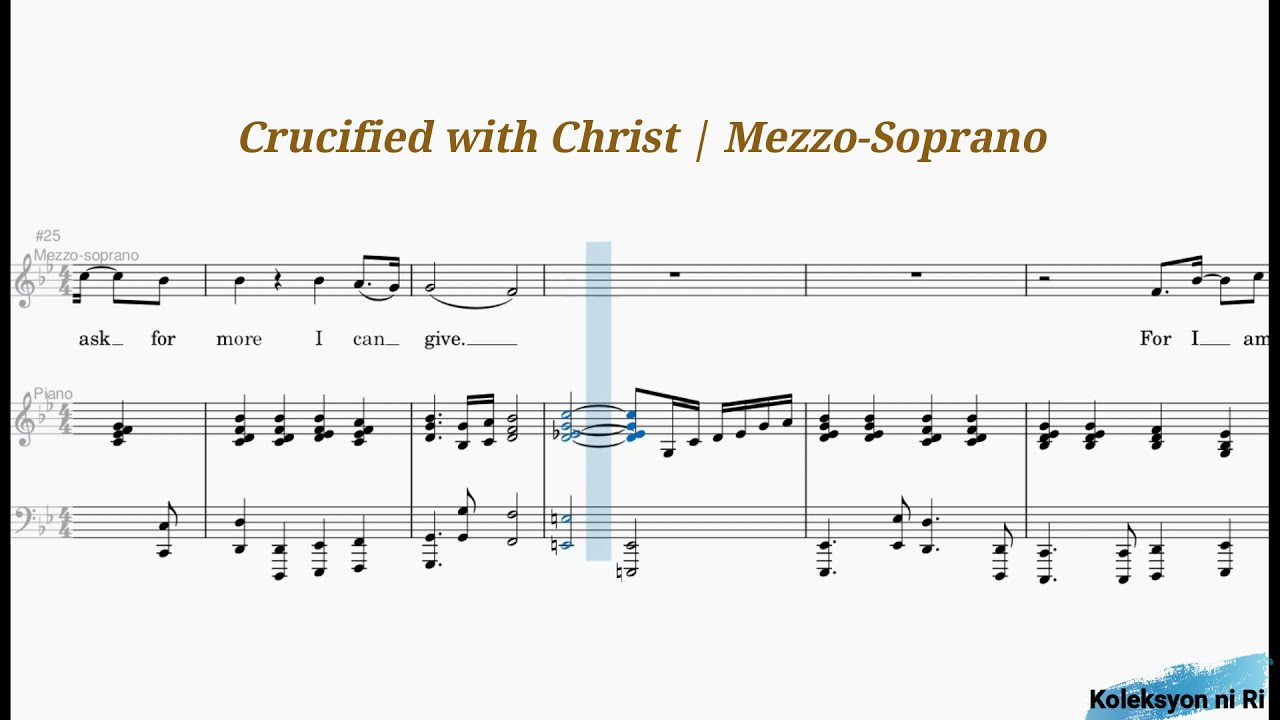 Crucified with Christ | Mezzo-Soprano | Piano