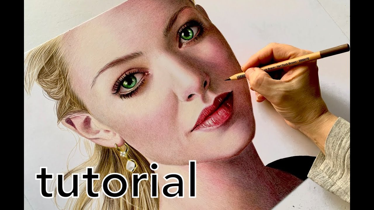How to draw Realistic Skin with Colored Pencils - EASY TUTORIAL