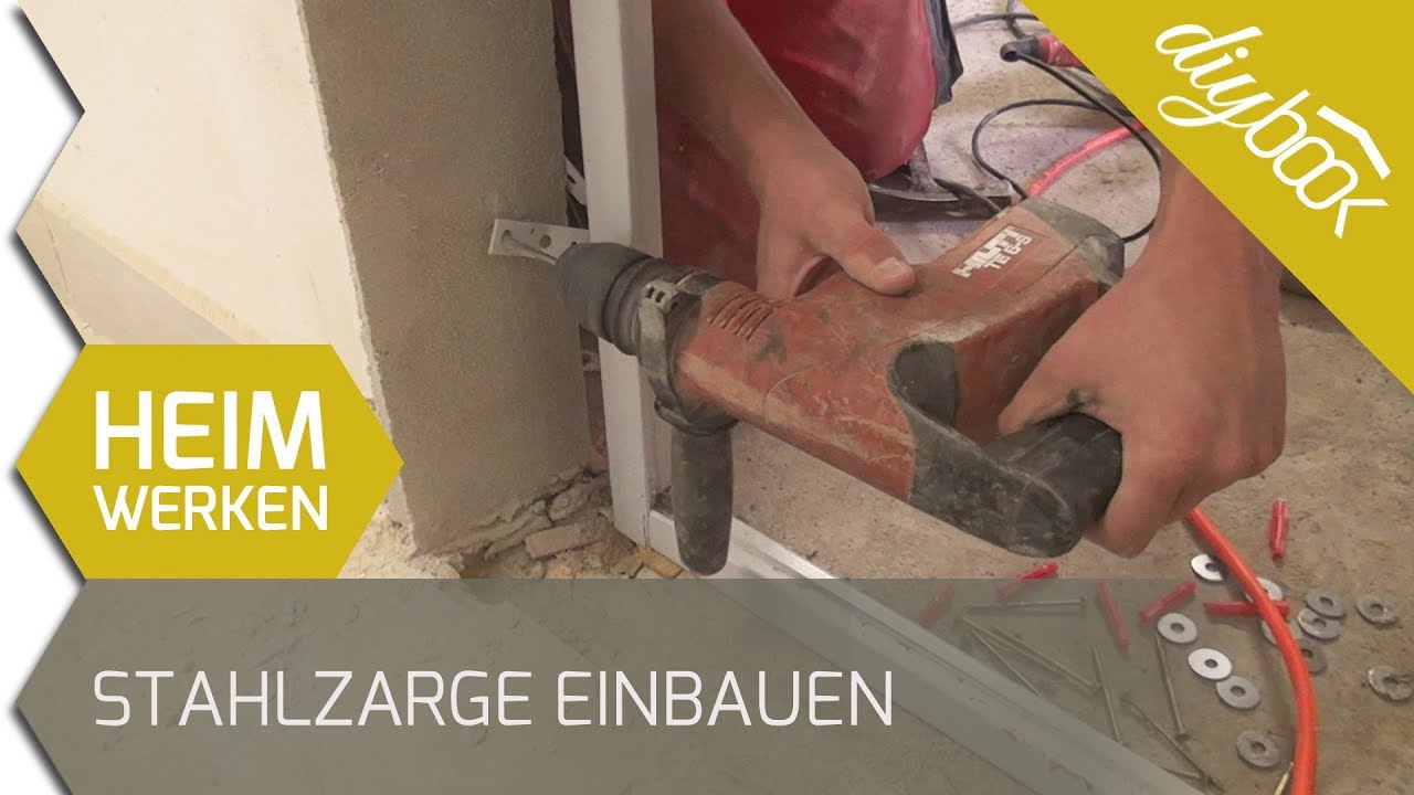 Stahlzarge selber einbauen - Die D&uuml;belmontage