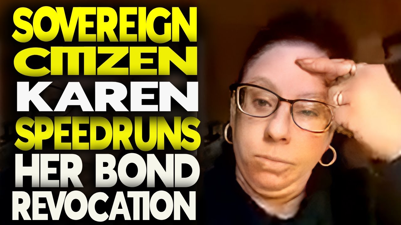 Sovereign Citizen Karen SPEEDRUNS Her Way Back To Jail! Pro Se FAIL!