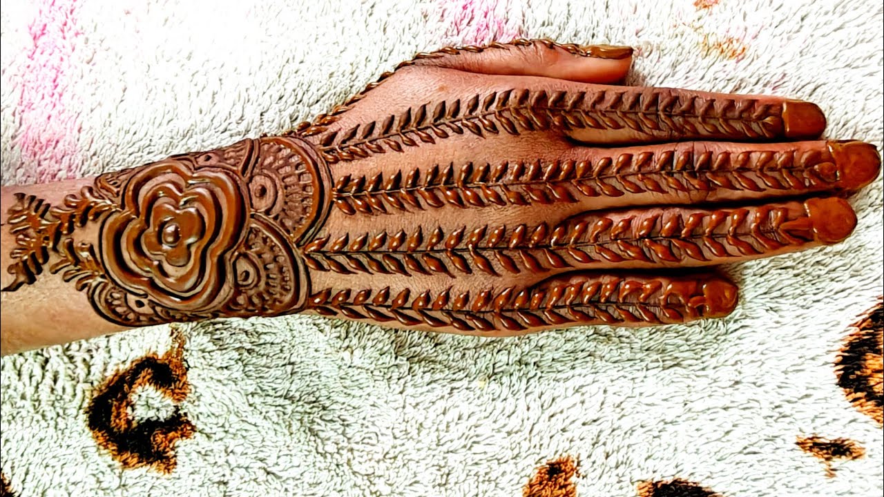 Beautiful simple mehndi design weginar r ke liye bahut aasaBeautiful