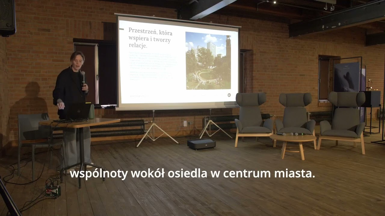 Poznań Design Talks. Wykład. Zróbmy sobie zdrowe miasto czyli o architekturze dobrostanu. Jo Jurga.