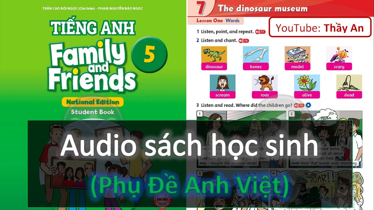 UNIT 7. THE DINOSAUR MUSEUM | Audio Sách Học Sinh Tiếng Anh 5 Family and Friends National Edition