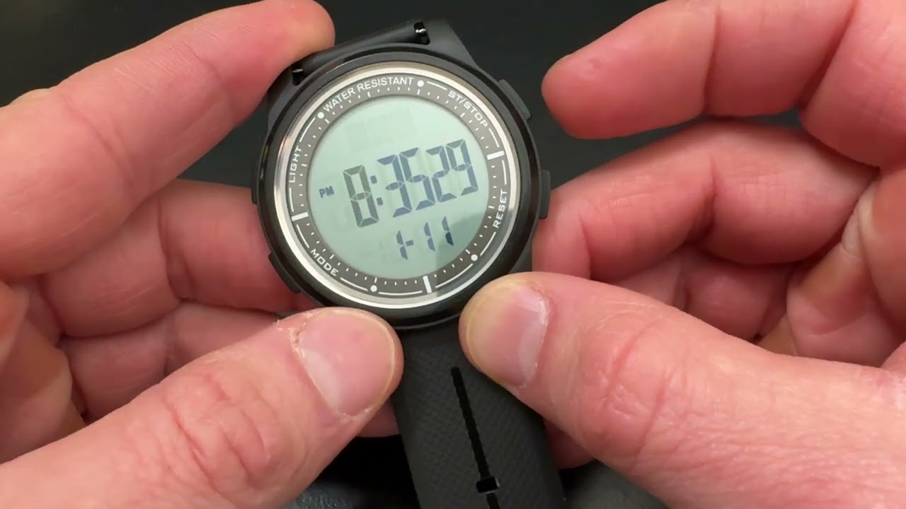 How To Adjust The Time On A Beeasy AW02 Watch | Set Beeasy Day Date Month Year