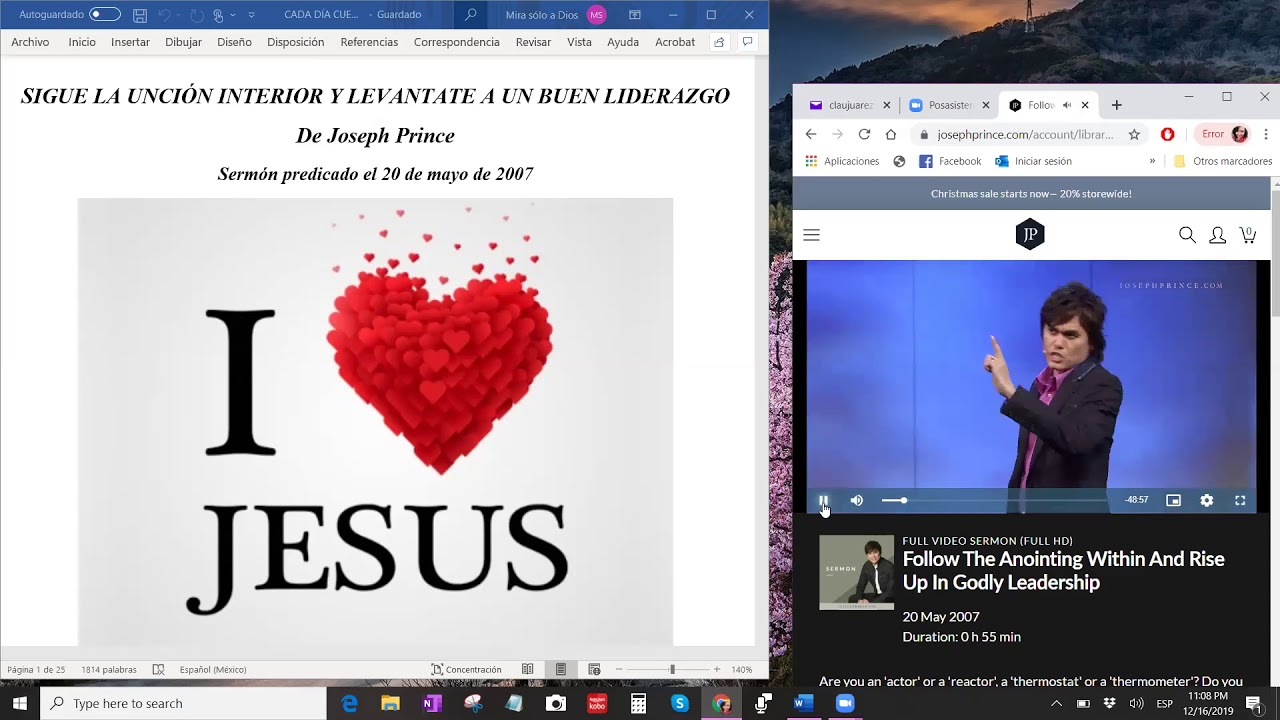 Sigue la unción interior y levántate a un buen liderazgo.1a parte. De Joseph Prince