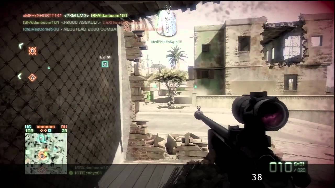 BFBC2: 100 kills, 1 hour
