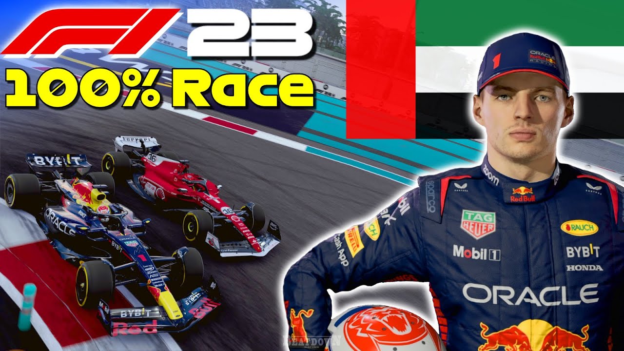 F1 23 - 100% Race Abu Dhabi w/ Verstappen | #AbuDhabiGP 🇦🇪