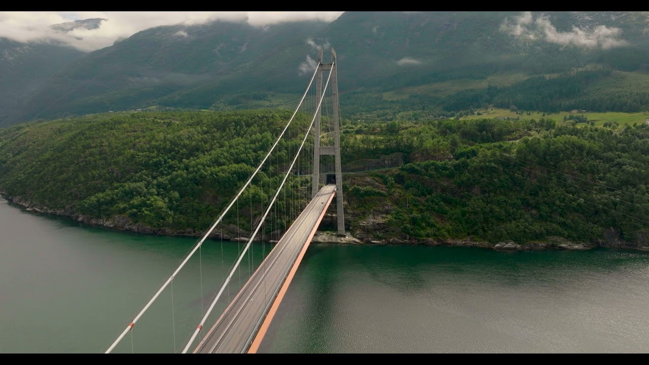 Hardanger bridge Norway. 4k #4k #4kvideo