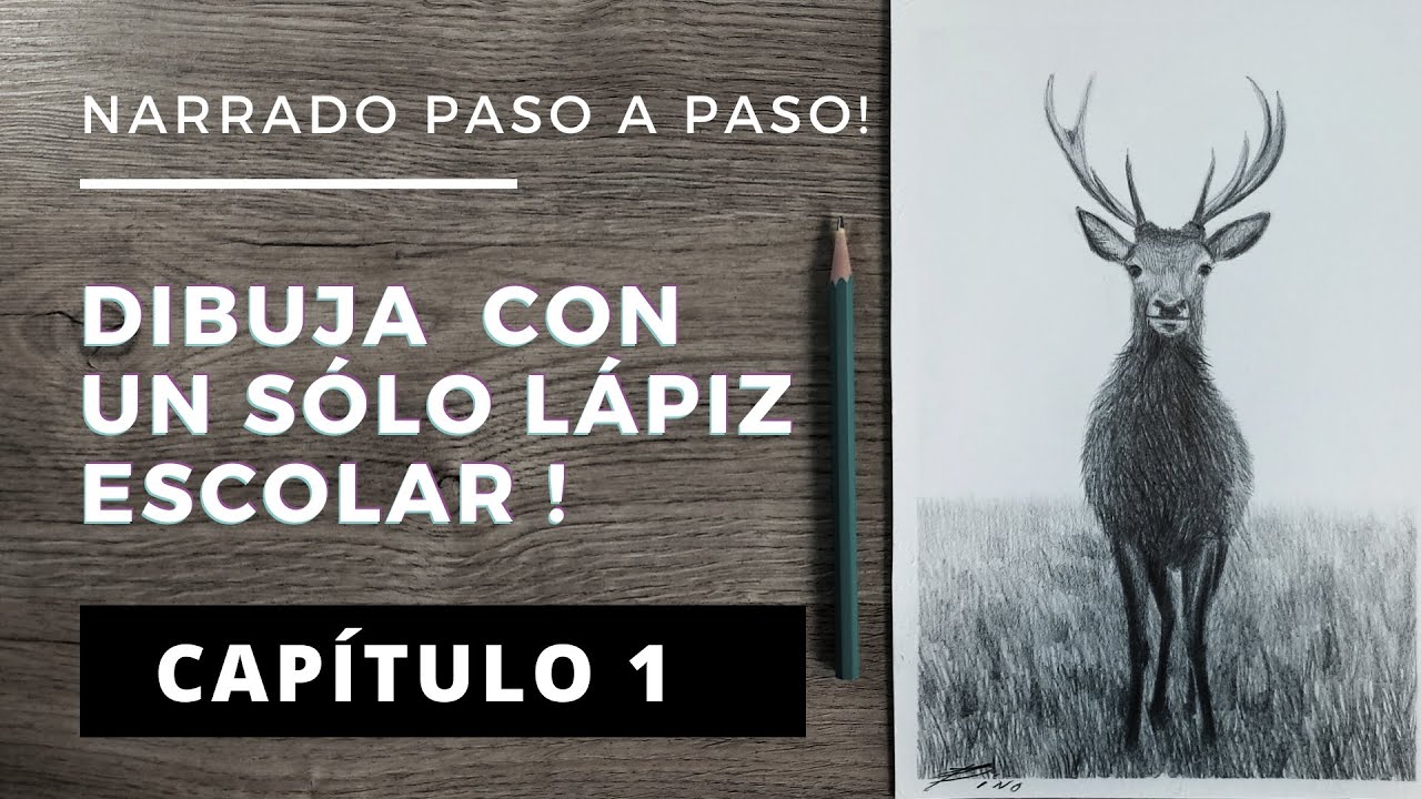 Cómo dibujar con 1 solo Lápiz Paso a Paso #1
