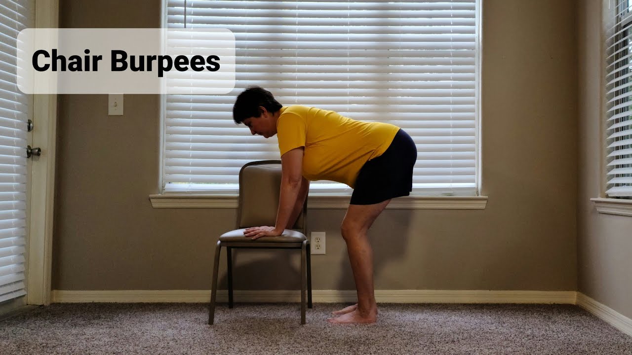 Chair Burpees - Our Popular All Over Body Strengthening and Cardio Pump Exercise Using a Chair
